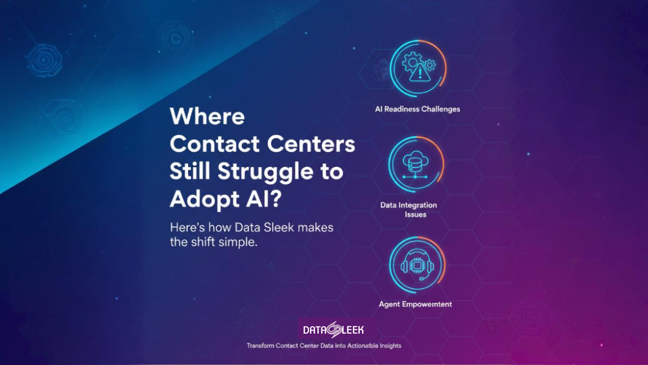 Where Contact Centers Still Struggle to Adopt AI and How Data Sleek Helps